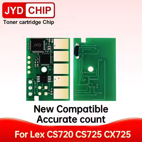 CS720 Toner Chip Cartridge CS725 CX725 74C1SK0 74C2SK0 74C4SK0 74C5SK0 Compatible for Lexmark CS720d