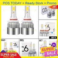 C6 Headlight LED H1 H3 H4 H7 H11 9005 9006 Fog Light Bulb Fog Lamp H7 2pcs