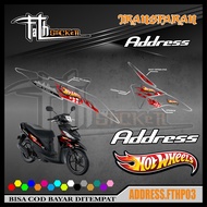 TRANSPARENT Striping ADDRESS FTHP03 Sticker Variations Sticker list body motor ADDRESS Code FTHP03