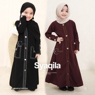 Alaydrus Collection Syaqila Children's Abaya, Muslim Girls' Syari Dress, Ages 2-12 Years