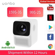 Global Version Wanbo T2 MAX LCD Projector LED Support Vertical keystone Correction Portable Mini Hom