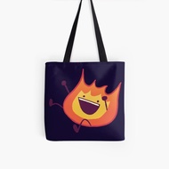 BFDI Firey Black Tote Bag