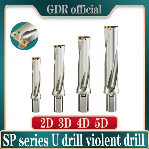 High Quality WC SP Drill Bits U Drill C20 C25 C32 SP Series Drill Bits 2D 3D 4D 5D Metal Drill Bits
