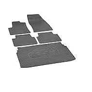 Tailor-made boot liner and rubber floor mats suitable for Opel Crossland X from 2017 + belt protector