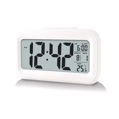 LED Digital Alarm Clock Multifunction Electronic Backlight Table Clock Backlight Snooze Calendar Des
