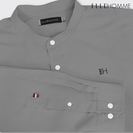 ELLE HOMME | เสื้อเชิ้ตแขนยาว คอจีน ทรง REGULAR Polyester 100% เนื้อผ้าแห้งไว รีดง่าย สวมใส่สบาย ระบายอากาศดี | W8B672