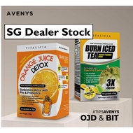 AVENYS SG Stock Burn Iced Tea (BIT) +🍊Orange Juice Detox (OJD) Fat Burner Lose Weight Detox (SG Dealer Stock)