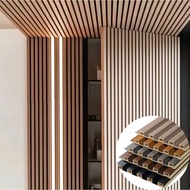 Woodpanel WPC Wall Lattice Wood Lattice 30CM WPC Aesthetic 3D Wood Motif Wall Pvc Wall Panel/