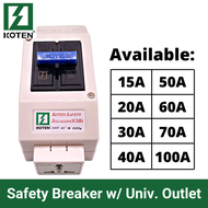 Koten Safety Breaker KSB 2P (10A 15A 20A 25A 30A 40A 50A 60A 70A 100A)