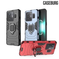 Realme GT3 5G / GT Neo5 5G CASEBURG Hybrid R 磁貼指環扣 座枱支架 四邊全包手機殼 手機套 7439A
