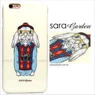 【Sara Garden】客製化 手機殼 蘋果 iPhone 6plus 6SPlus i6+ i6s+ 手繪 文青 古著 兔兔 保護殼 硬殼