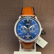 Fossil FS5903 Blue Neutra Moonphase Multifunction Brown Eco Leather Men's Watch