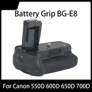 BG-E8อุปกรณ์ยึดแบตเตอรีกล้องสำหรับ Canon EOS 550D 600D 650D 700D T2i T3i T4i T5i กรณีแบตเตอรี่ SLR ท