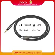 (Hoco Thailand)  UPA19 สายสัญญาณเสียง Audio Cable แบบหัว Lightning &amp; Type-C to 3.5 mm 1เมตร สำหรับต่อพ่วงเข้ากับ เครื่องเสียง รถยนต์ ลำโพง หูฟัง
