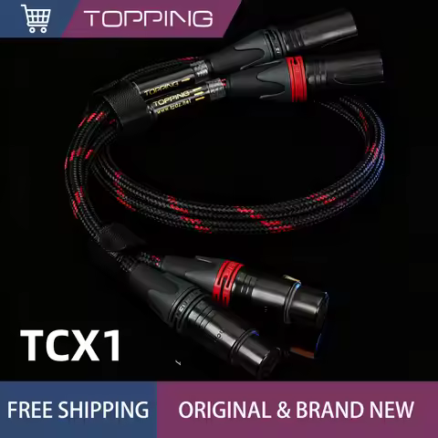 TOPPING TCX1 Audiophile 6N Single Crystal Copper XLR Balanced Line XLR Professional Audio Cable D90I