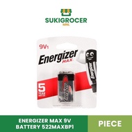 Energizer Max 9V Battery 522Maxbp1 PIECE