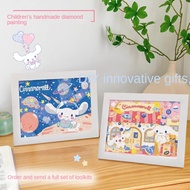 MQSDL Mosaic Kuromi Diamond Painting Cartoon DIY Cartoon Cinnamoroll Diamond Painting Children's Room Decor Kawaii Diamond Painting Kit DIY Cartoon Kids Toys