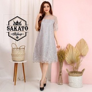 BROTHER CLOT-DRESS TILLE BRUKAT NATAL MODEL TERBARU 2021 2022 / KEBAYA DRES PENDEK PESTA / KEBAYA PESTA LENGAN PENDEK / PAKAIAN BAJU WANITA DRES JUMBO/DRES BIG SIZE KEBAYA TRADISIONAL KEBAYA WISUDA ALEA / BRUKAT KOREA BIGSIZE / BRUKAT JUMBO