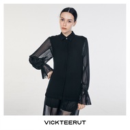 VICKTEERUT (ราคาปกติ 7200-.) Re-Edition Pleated Long Sleeve Shirt เสื้อแขนยาว แขนอัดพลีท
