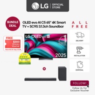 [New] LG OLED65C5 65" evo AI 4K Smart TV + LG SC9S 3.1.3ch High Res Audio Soundbar [Bundle Deal]