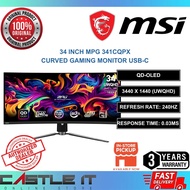 MSI MPG 341CQPX 34" QD-OLED Curved UWQHD 240Hz 0.03ms Gaming Monitor