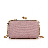 Beg Kotak Berkilat Beg Petang Mini Clutch Chain Beg Crossbody