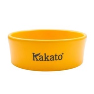 KAKATO - 犬用慢食陶瓷碗 (黃色/綠色，顏色隨機發送)
