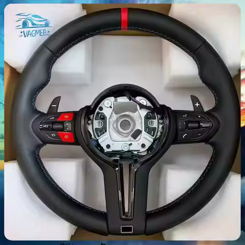 Flat Bottom M1 M2 Button For BMW M3 M5 F10 F11 F12 F13 F20 F21 F22 F25 F30 F31 F32 F33 F34 F36 M Log