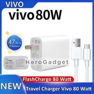 Original Vivo 80 Watt Type C Flash Charging Charger