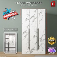 【OFFER NOW🔥】3 Door Wardrobe | Bedroom Wardrobe | Almari Baju | Kabinet Pakaian | Almari Baju Murah |