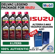 Mobil Delvac Legend 15W40 8 liters for ISUZU ALTERRA D-MAX TROOPER BIGHORN ( 4JX1 ) - ENGINE OIL