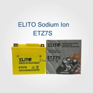 Aki Motor Beat ISS Vario PCX CBR 125R New CBR 150R Supra GTR (2016-Sekarang) ELITO ETZ-7S MF Accu Ke