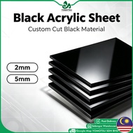 Custom 2mm/5mm Black Acrylic Board Reinforced Cast Acrylic A2/A3/A4/A5 Gloss Acrylic Sheet Acrylic M