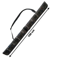 100 cm Waterproof Rigid Hardcase Fishing Rod Bag - Army Grey