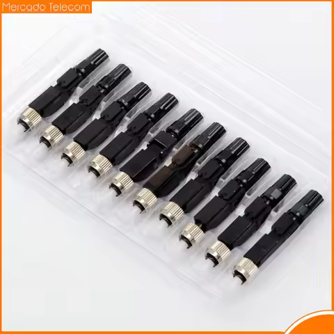 10Pcs Embedded FC UPC Fiber Optic Fast Connector FTTH SM fiber optic FC quick connector FC adapter F