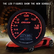 62mm Racing Gauge 7 Colors in 1 Meter 2.5 inch Car Multi D/A LCD Digital Display Turbo Boost Gauge