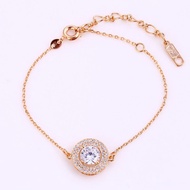 9k gold filled Bracelet Decorated With Genuine CZ Diamonds Sparkling Very Beautiful And Cute.