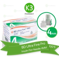 BD Ultra Fine Pro Insulin Pen Needle 4MM (100's)