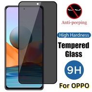 Anti-Spy Tempered Glass For OPPO A5 A9 A77 A77S A98 A78 A94 A12E A57 A58 A93 A95 A97 Reno 8 7 6 5 7Z
