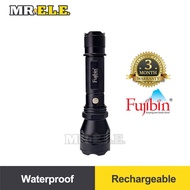 Fujibin LED Rechargeable Torch Light /Aluminum Flashing (170mmx43mm)FB-138 Waterproof Lampu Suluh