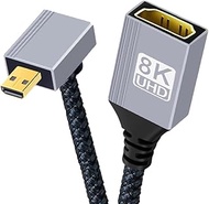 chenyang 8K HDMI 2.1 Cable,Micro HDMI to HDMI 8K@60Hz 4K@120Hz 48Gbps Ultra High Speed Gold Plated B
