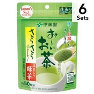 [ 6入組] 伊藤園 抹茶 順滑綠茶 40g (粉狀)
