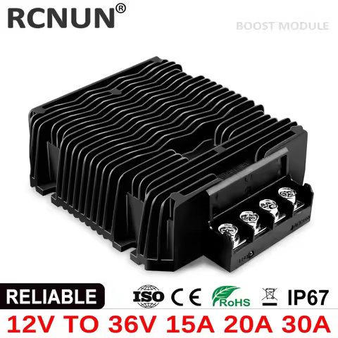 RCNUN Booster DC 12V to DC 36V 15A 20A 30A Step-up Power Converter Regulator Voltage Transformer Boo