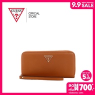GUESS กระเป๋า รุ่น NG9669146 TALENT SLG LARGE ZIP AROUND สีน้ำตาล