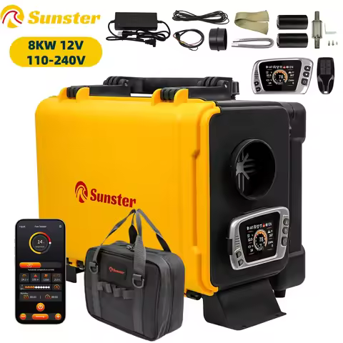 8KW HTB1 Diesel Air Heater 12V 220V w/ internal circulation system Diesel Night Heater With Storage 