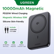 UGREEN Qi2 15W 10000mAh Magnetic Wireless Fast Charging 2-in-1 15W Wireless Charging 20w Wired Charg
