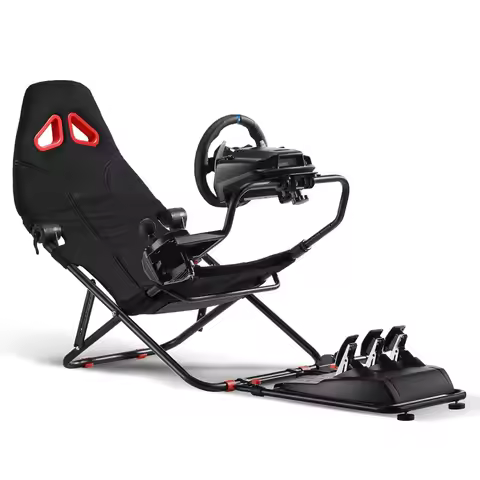 NEW Black,Racing Simulator Cockpit for G920 G29 G923,Foldable Racing Simulator for Thrustmaster T248