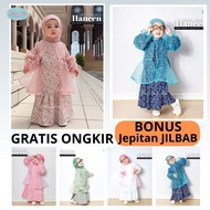 HANEEN DRESS GAMIS ANAK PEREMPUAN TERBARU ORIGINAL ZALIRA KIDS UMUR 7