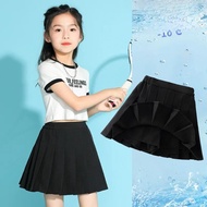 Bé Gái Đen Xếp Ly Mini Thể Thao Mùa Hè Trẻ Em JK Đồng Nhất Thu Xuân Hàng Mới Về Bán Váy Tennis