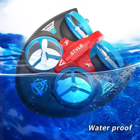 2025 New H101 2.4G Rc Water Land and Air Four Axis Flying Hovercraft Remote Control Vehicle 3-in-1 R